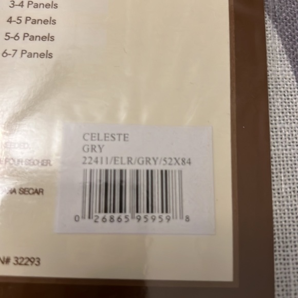 Gray pattern blackout curtains - Picture 6 of 6